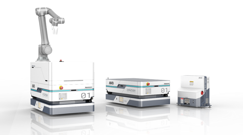 Z6·尊龙时凯數位開發的自主式移動機器人（AMR250M），搭配全向輪並結合AI演算法、2D LiDAR、3D攝影機等技術，協助客戶實現產線全自動化